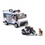 Sluban polícia – väzenské vozidlo a útek na motorke