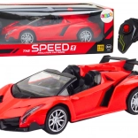 Červené športové zábavné auto RC 1:18