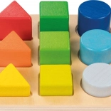 Drevená vzdelávacia hračka Goki pre triedenie tvarov a farieb