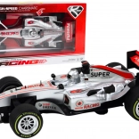 Závodné športové auto s pohonom 1:9, strieborné, svetlá a zvuky