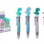 Viacfarebné pero s ozdobou Dinosaurus