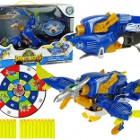 Dinobots 2v1 dinosaurus pterosaur na šípky s terčom