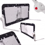 čierna ochranná zábrana na posteľ 150 cm