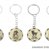 Okrúhla kľúčenka so znamením zverokruhu