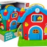 hudobná stodola – interaktívna farma so zvieratkami a zvukmi, červená