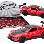 Kovové športové autíčko 1:32 s frikčným pohonom – červené