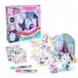 Súprava svietiacich dekorácií - DIY Unicorn Family
