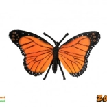 Dekoratívny motýľ monarcha sťahovavý z plastu 11 cm