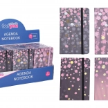 Linajkový zápisník 9 × 14 cm s kvetinovým motívom, 80 strán