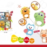 Chrastítka zvieratká, sada 4 ks