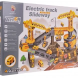 Mega stavebnica stavebná dráha s žeriavmi a autíčkami, 44 dielov