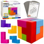 Woopie magnetická tetris kocka s kartami úloh