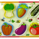 Drevená sada zeleniny na krájanie – 6 dielov