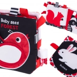 Kontrastná textilná kniha pre bábätká Les