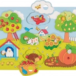 Goki drevená vkladačka V záhrade