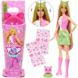 barbie pop reveal shakes bábika s mačiatkom a doplnkami