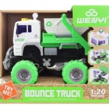 Stavebné auto s veľkými kolesami na batérie