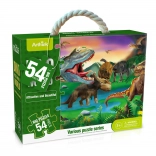 Maxi puzzle s dinosaurmi, 54 dielikov