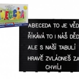 Skladačka abecedy s písmenkami a číslami