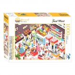 Puzzle BRAIN TREE Food Mart – samoobsluha, 1000 dielikov