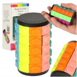 Logická hlavolamová skladačka rotačný valec 5 radov