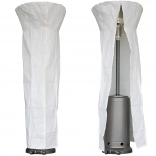 Ochranný obal PE na záhradné ohrievače s okrúhlou strechou, biely