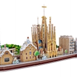 3D puzzle City Line Barcelona
