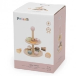 Drevený poschodový stojanček s tortičkami