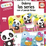 EDUCA Baby Puzzle Panda Bimba a kamaráti