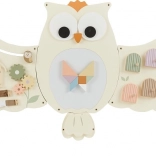 Drevená motorická doska sova 2Kids Toys – veľká nástenná busy board