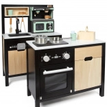 Small Foot detská kuchynka s industriálnym dizajnom a kuchynským ostrovčekom