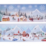 Okenná dekorácia Vianoce 59,5 × 21 cm