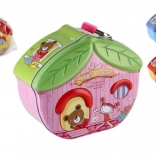 Plechová pokladnička domček so zámkom 16 × 8 cm