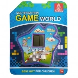 Elektronická vrecková hra Tetris hviezda fialová