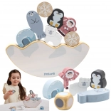 Drevená balančná hra PolarB Arktické zvieratá