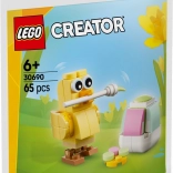 Lego Creator maľovanie veľkonočných vajíčok s kuriatkom