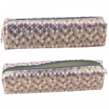 Štýlové puzdro na ceruzky s motívom morských šupín - fialové a zlaté