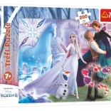 Puzzle 200 dielikov – čarovný svet sestier DISNEY FROZEN Trefl