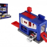 Policajná parkovacia garáž s autíčkom