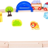 small foot drevená vláčkodráha Moja zoo