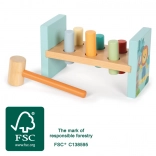 Drevená zatĺkačka priatelia z džungle