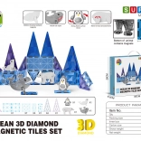 Magnetické stavebnice ICE SNOW, 30 ks