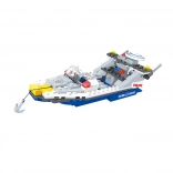 Stavebnica BLOXO policajná loď 195 dielikov