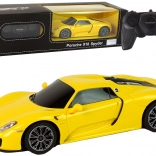Automobil R/C Porsche 918 na diaľkové ovládanie žlté 1:24