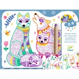 Djeco Magické Vymaľovávanie Lesnej Rodinky