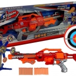 Karabína na penové šípky s otočným terčom