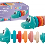 Mäkká vzdelávacia pyramída krokodíl pre bábätká