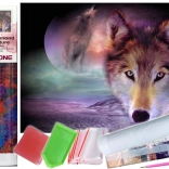 Diamantové maľovanie vlčí pohľad 30x40 cm