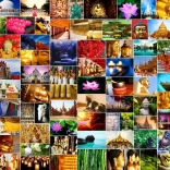 Puzzle koláž zen 1500 dielikov