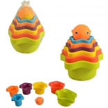 Farebná pyramída pre deti 14x12x12 cm